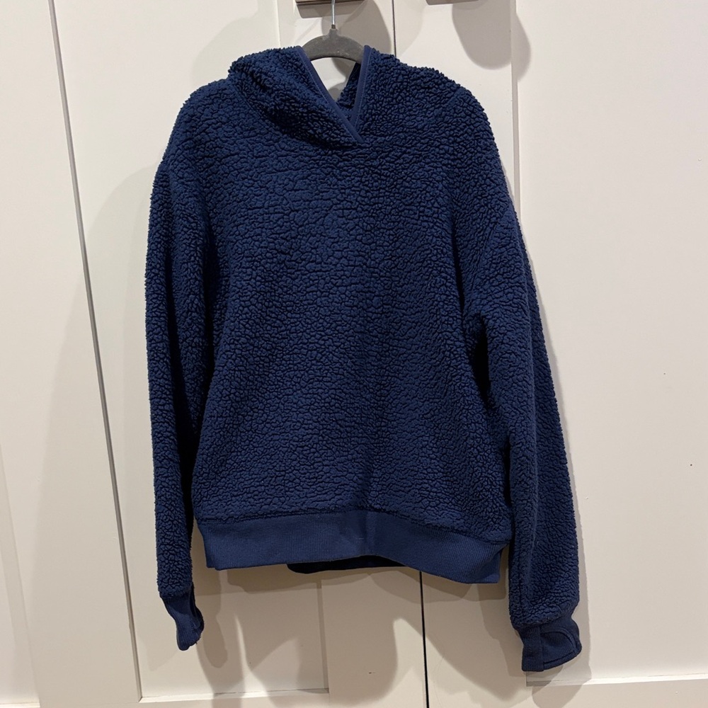 Athleta Girl Blue Sherpa Pullover